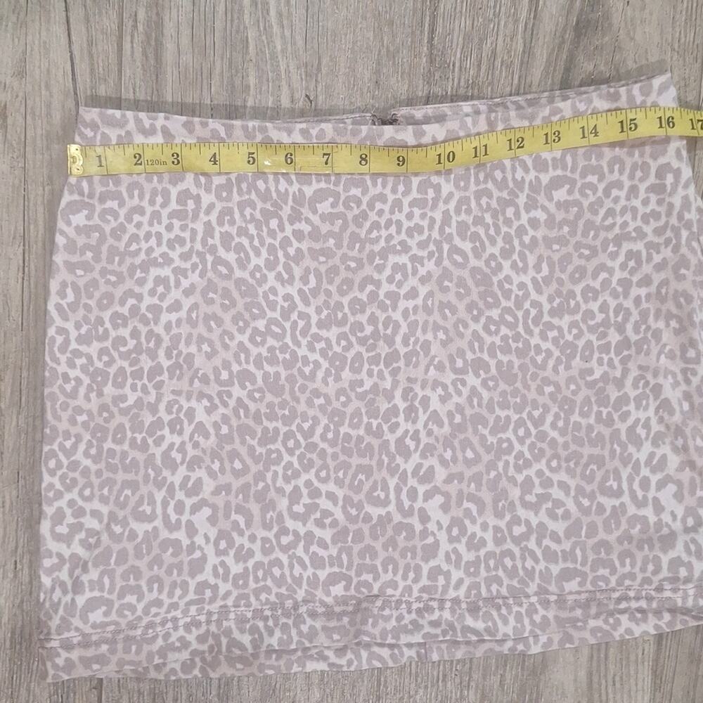 Wild fable pink animal print stretch cotton skirt sz14 #1267 - Picture 6 of 7